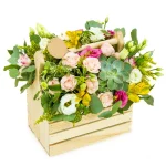 Корзина с цветами Домик Алисы